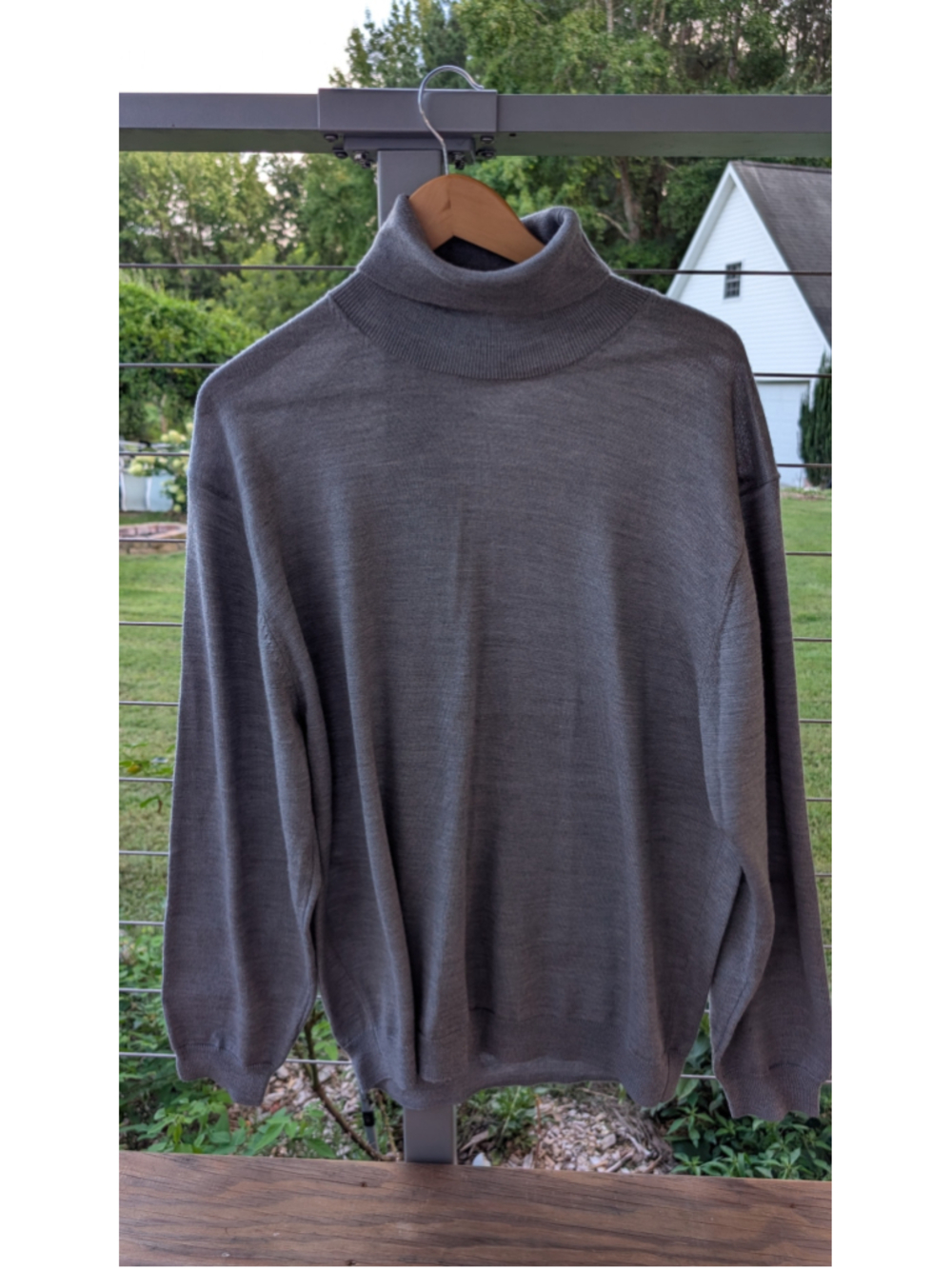Men's Linea Uomo Turtleneck Sweater XXL Grey